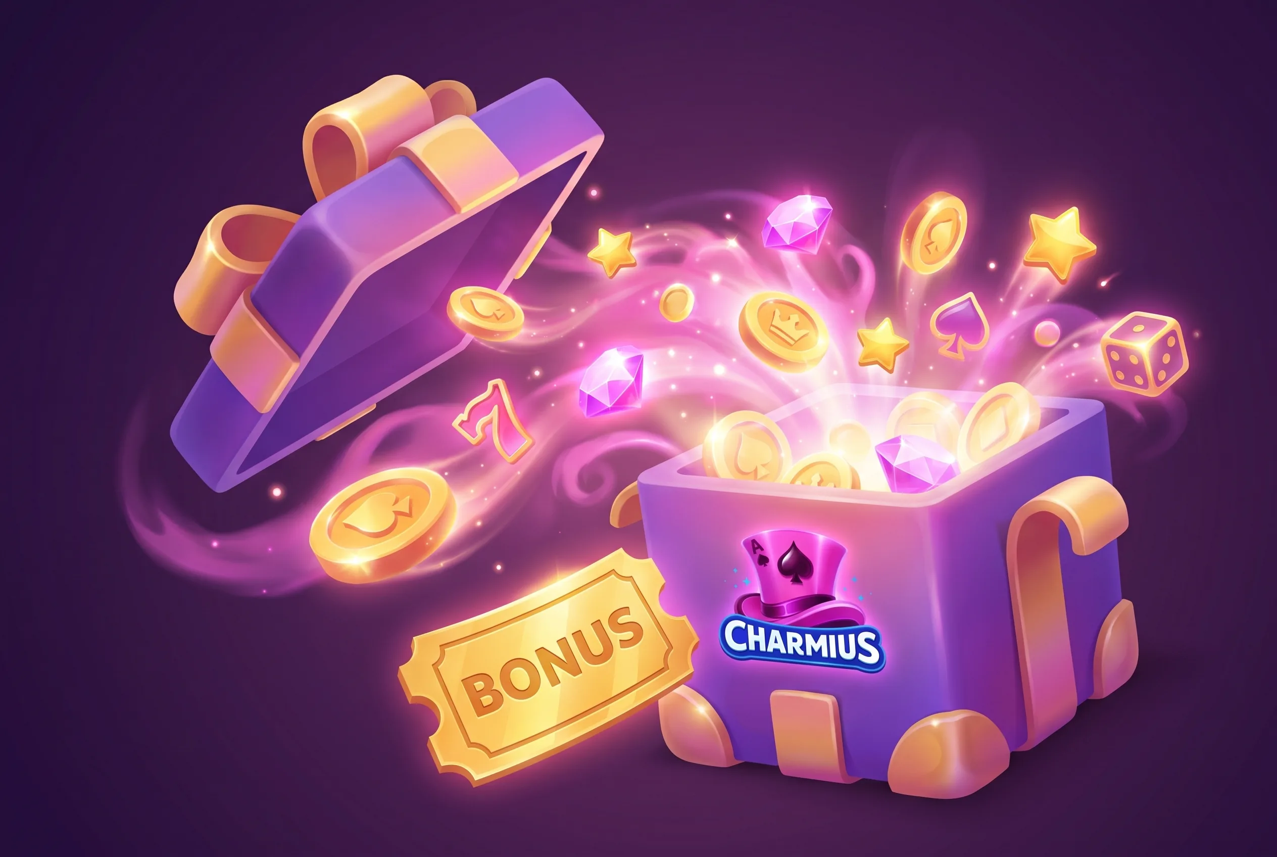 Charmius Casino bonus illustration
