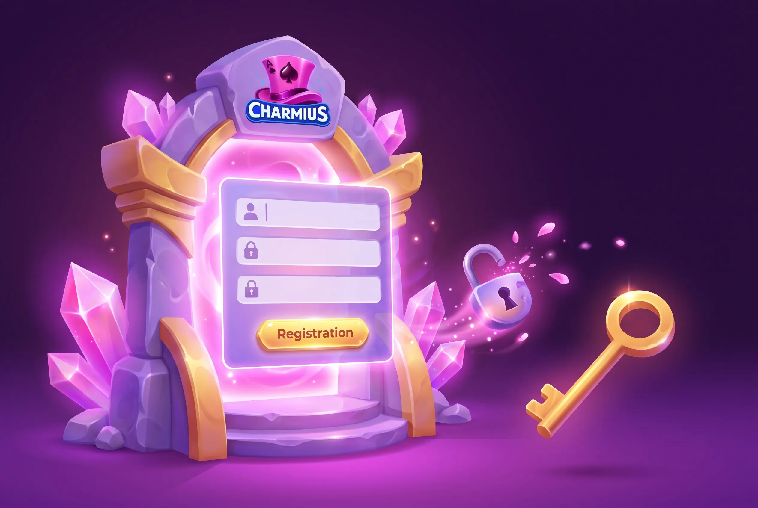 Charmius Casino registration illustration